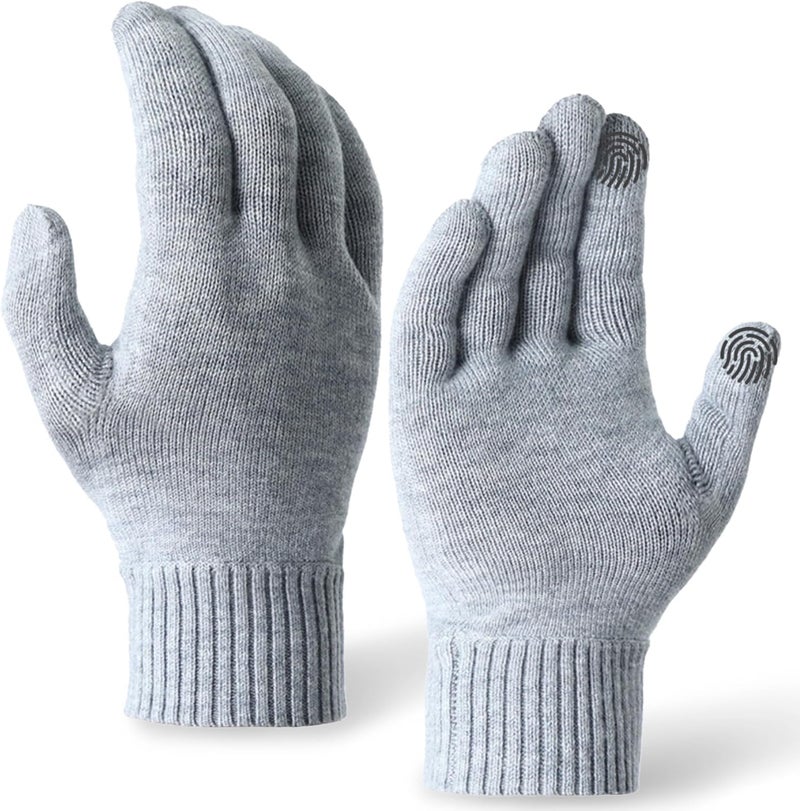 Wander Merino Wool Running Gloves for Winter Lightweight Touchscreen Thermal Knit Glove for Men&Women Upgraded - Image 1